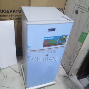 Skyrun 108l Blue Fridge Double Door Energy Saving