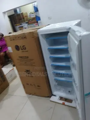 Lg 168l Single Door Upright Freezer With Adjustable Shelves