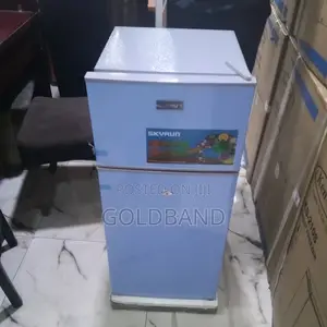 Skyrun Double Door Refrigerator 108l – Blue Edition