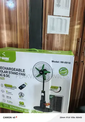Iwin Iw-8918 Dual Power 18 Inch Rechargeable Fan