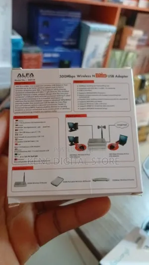 Alfa Network 3001n Nano Wireless Wifi Dongle for Pc