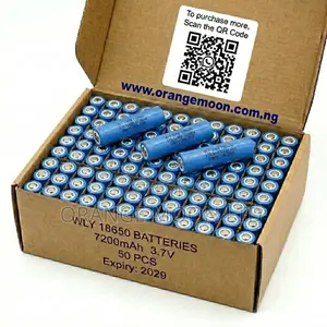Original 18650 Batteries - 100pcs( Pin Mouth)