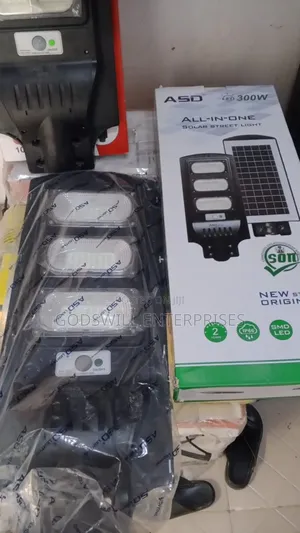 300w Asd Brand All-in-One Solar Street Light. Key Features Include: