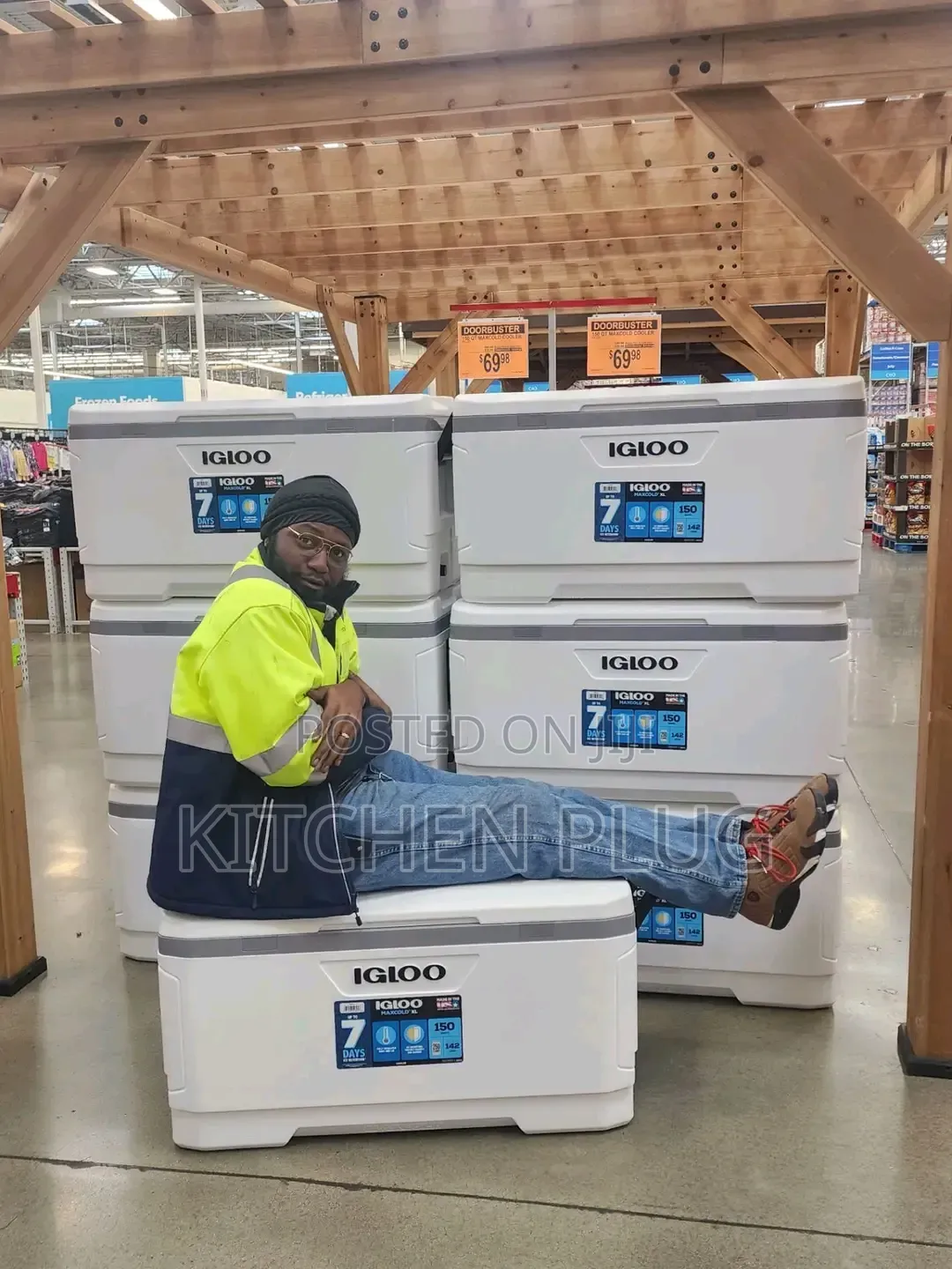 Igloo 150-Quart Maxcold Performance Cooler.