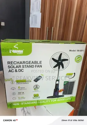 Iwin 18-Inch Dual Power Rechargeable Cooling Fan