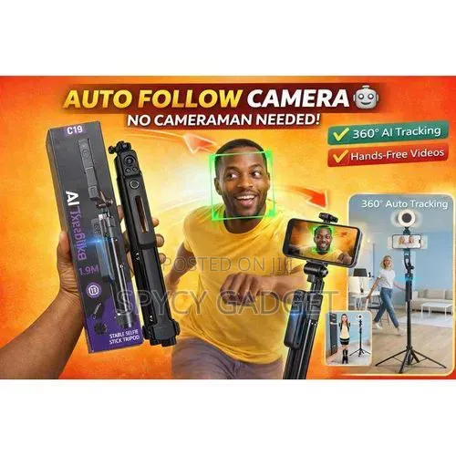 C19 Auto Face Tracking 360 Rotation Tripod