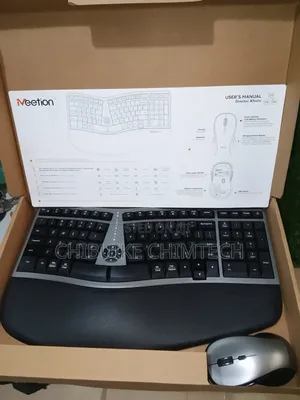Meetion Ergonomic Director Btmini Wireless Keyboard and Mouse