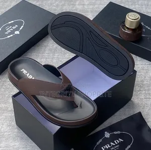 Prada Leather Slippers