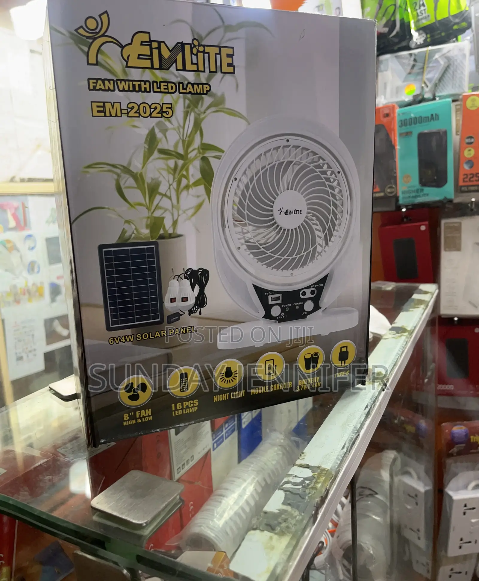 Rechargeable Desktops Fan