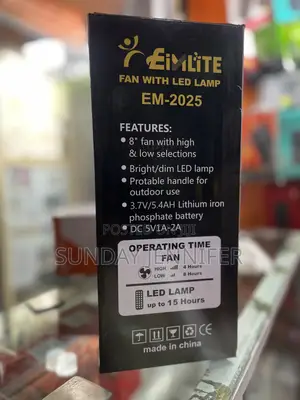 Rechargeable Desktops Fan