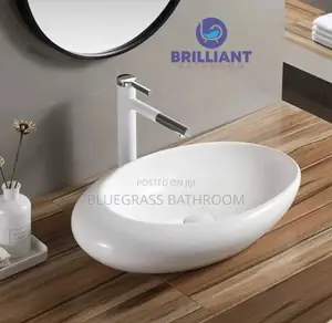 White Egg Shape Basin