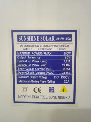 150w Mono Panel