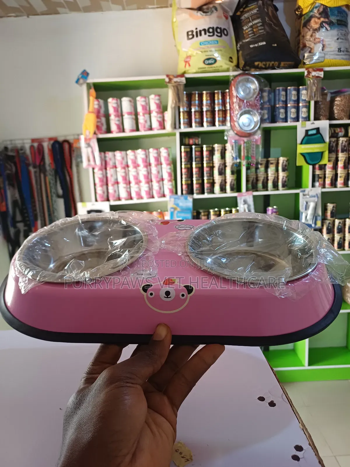 Pet Double Stainless Plate