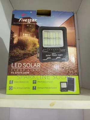 Quality Fivestar 100w Solar Flood Light Maxi Battery