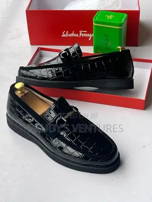 Salvatore Ferragamo Men’S High Quality Leather Shoe