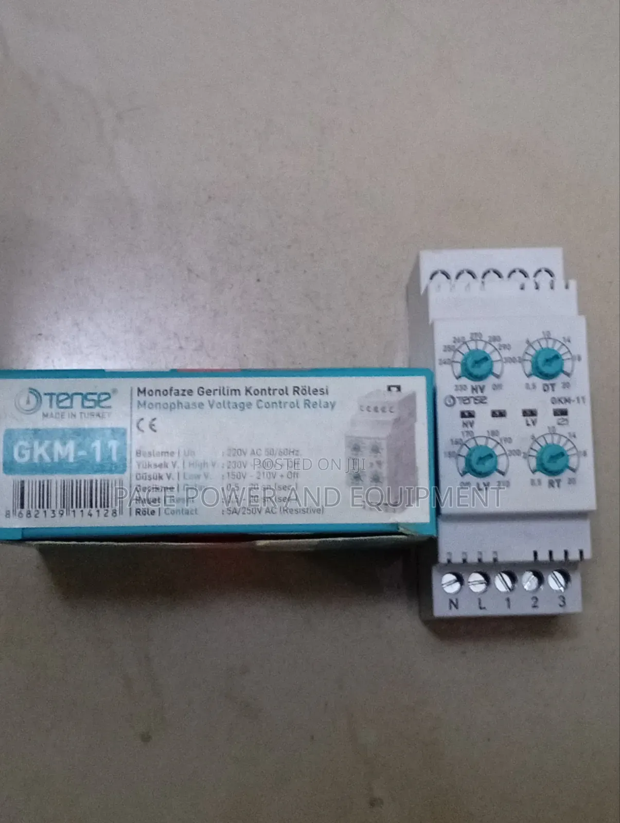 Tense Voltage Control Relay