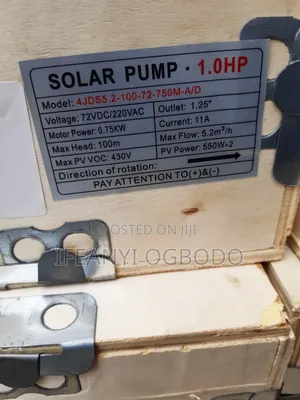1hp Ac and Dc Solar Pump
