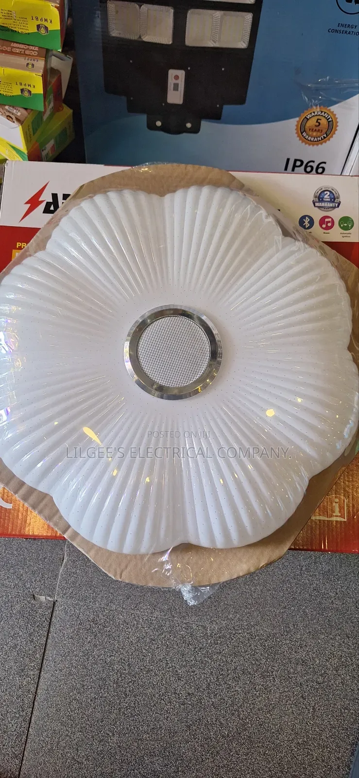 Bluetooth Musical Ceiling Fitting With 3 Light Colours