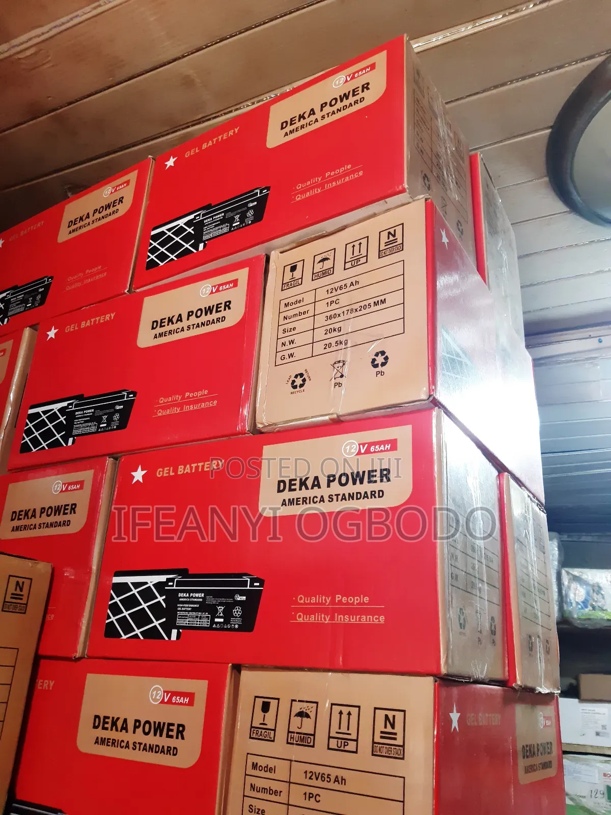 Deka Power Dry Cell Battery 65ah 12v