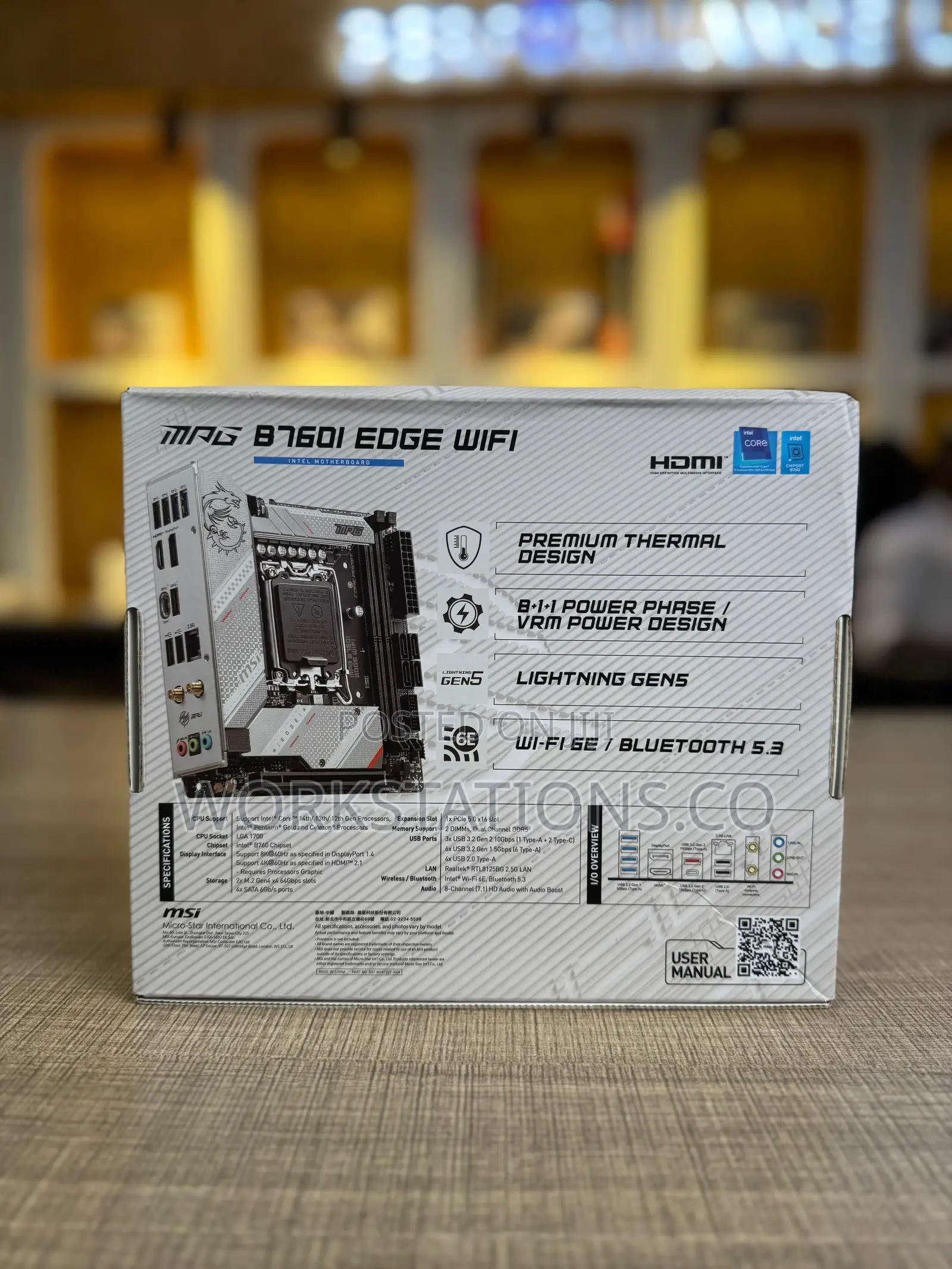 Msi MPG B760i Edge Wifi D5