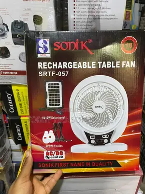 Sonik Rechargeable Table Fan SRTF-057