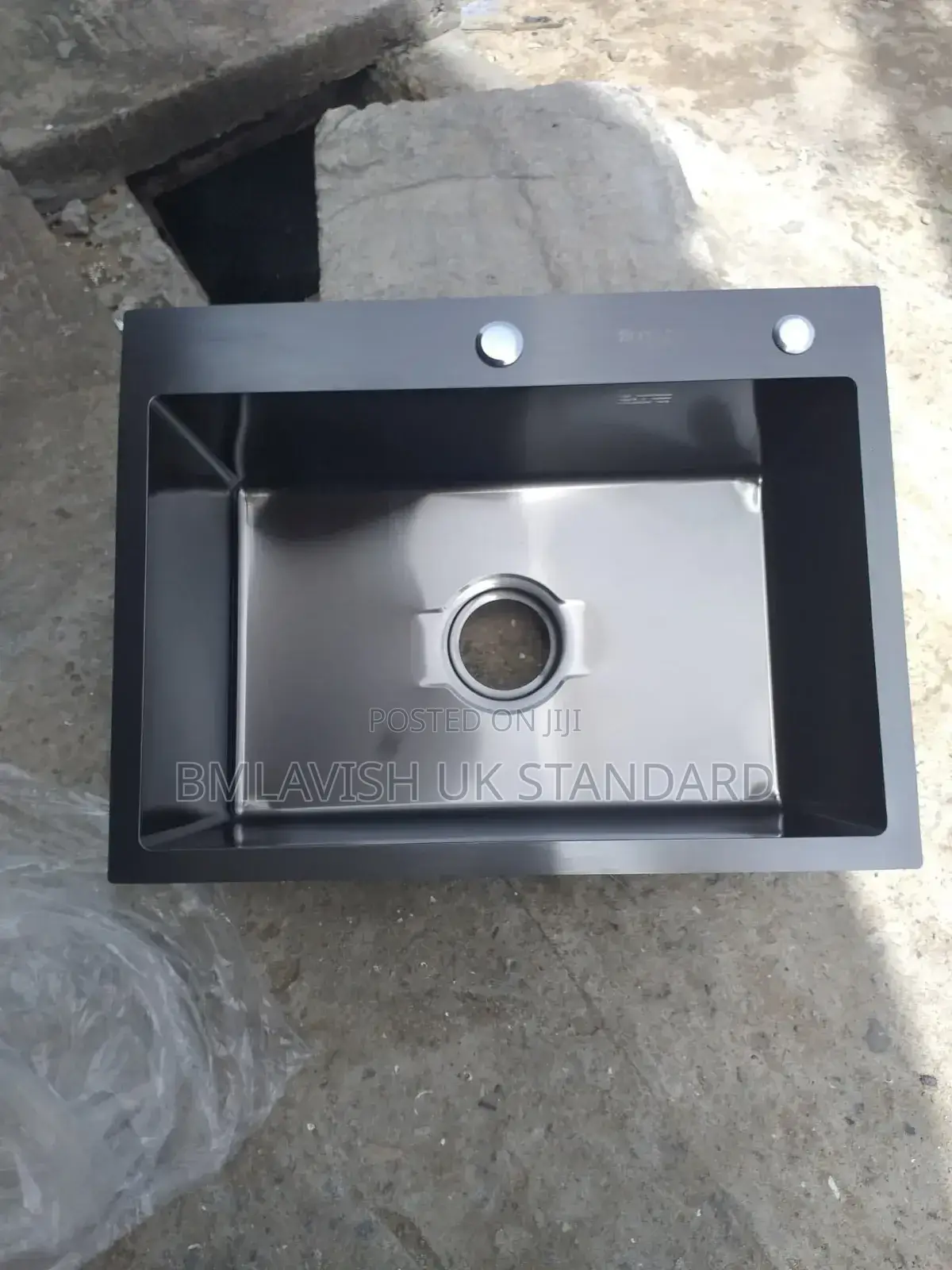 Black Kitchen Sink Single Bowl