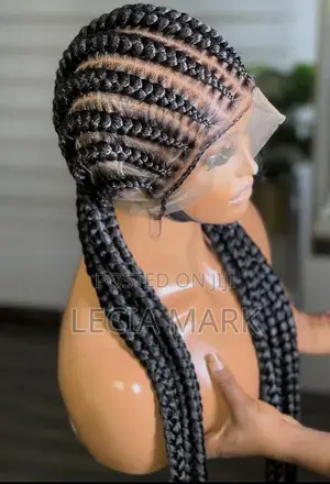 Human Hair 360 Braided Wig