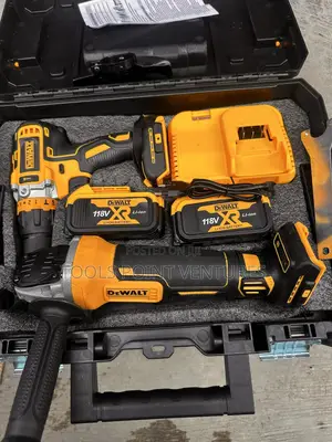 Dewalt Cordless Tools Combo (Angle Grinder And Drilling Machine)