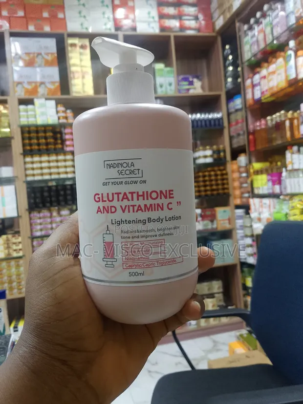 Nadinola Secret Lotion Glutathione and Vitamin C for sale - MAC- VISCO  EXCLUSIVE  Price:  10,000 on Jiji.ng [Amuwo-Odofin]