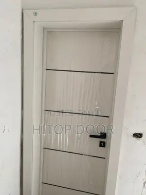 Modern HDF Door Off-White With Frame and Architrave