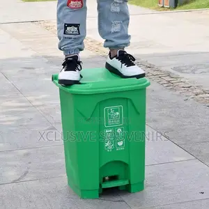Grey Pp Plastic Pedal Trash Can