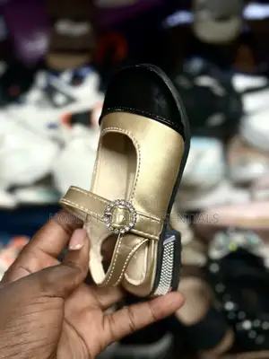 Cute Gold and Black Shoe