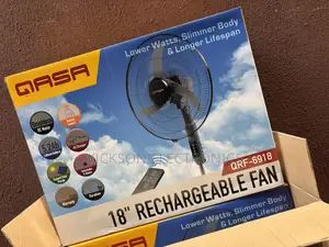 Qasa 18” Rechargeable Fan Brand New