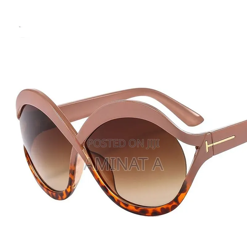 Luxurious Eye Glasses Bold Unique Frame (Khaki)