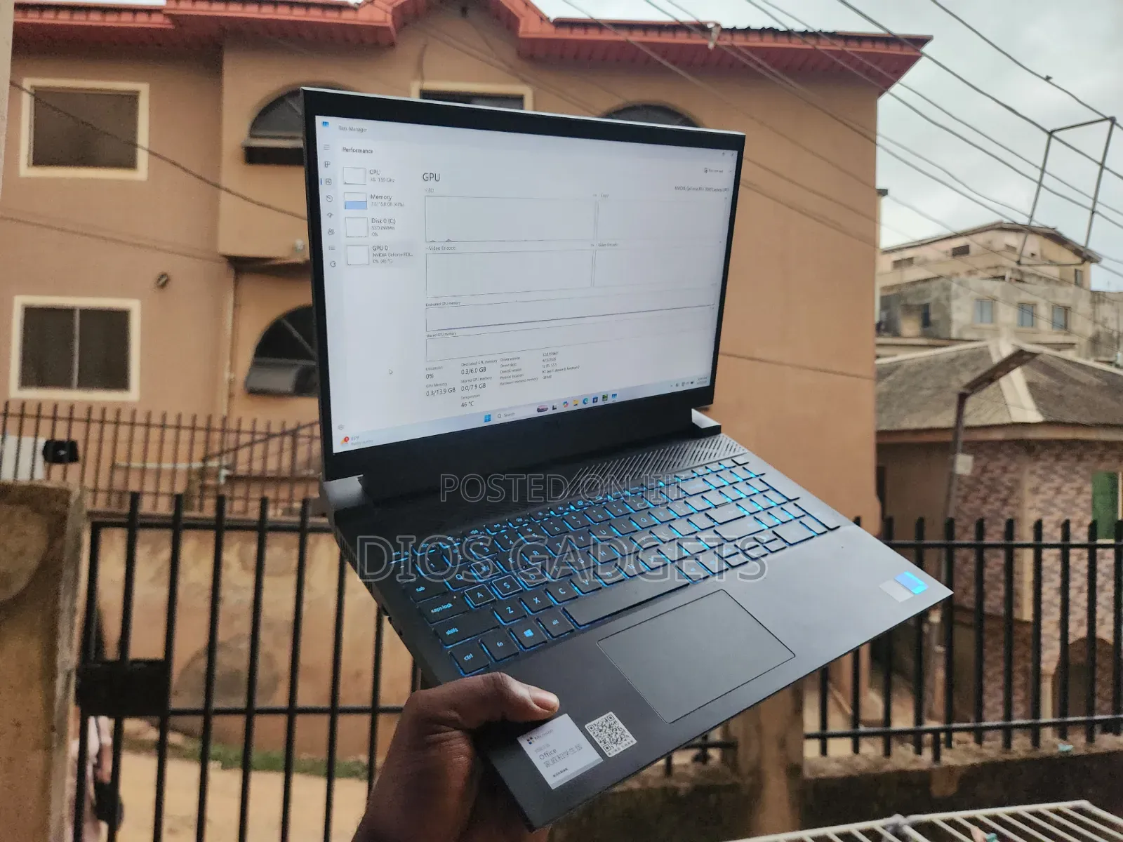 Laptop Dell G15 5511 16GB Intel Core i7 SSD 512GB