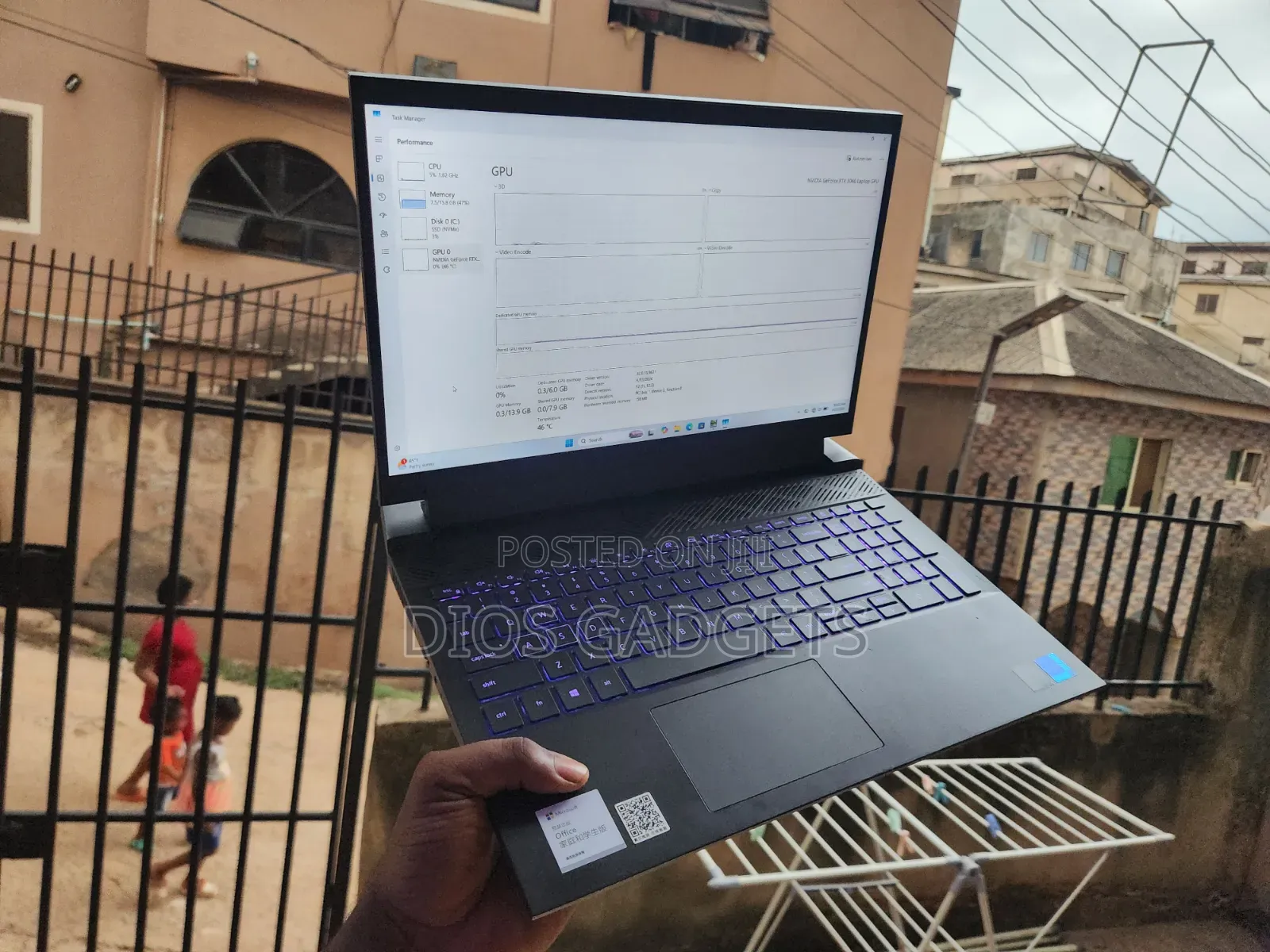 Laptop Dell G15 5511 16GB Intel Core i7 SSD 512GB