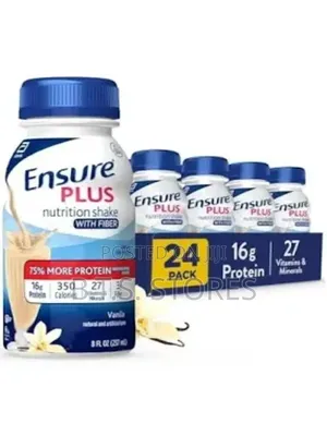 Ensure Plus Vanilla Nutrition Shake With Fiber | 8 Fl Oz - 24 Pack