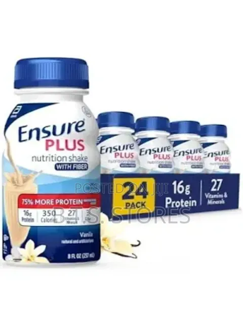 Ensure Plus Vanilla Nutrition Shake With Fiber | 8 Fl Oz - 24 Pack