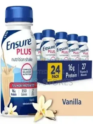 Ensure Plus Vanilla Nutrition Shake With Fiber | 8 Fl Oz - 24 Pack