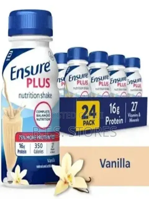 Ensure Plus Vanilla Nutrition Shake With Fiber | 8 Fl Oz - 24 Pack