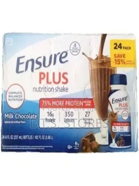 Ensure Plus Vanilla Nutrition Shake With Fiber | 8 Fl Oz - 24 Pack