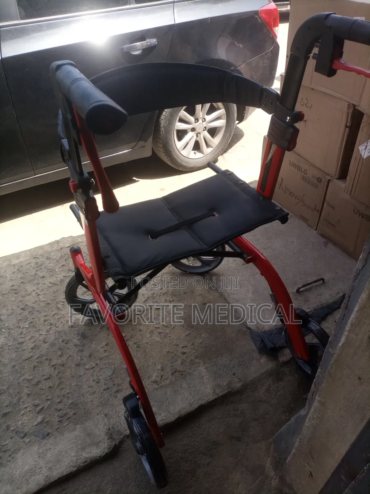 Foldable Adjustable Rollator Walker