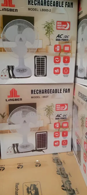 16 Inches Table Fan Rechargeable Fan Dc and Ac