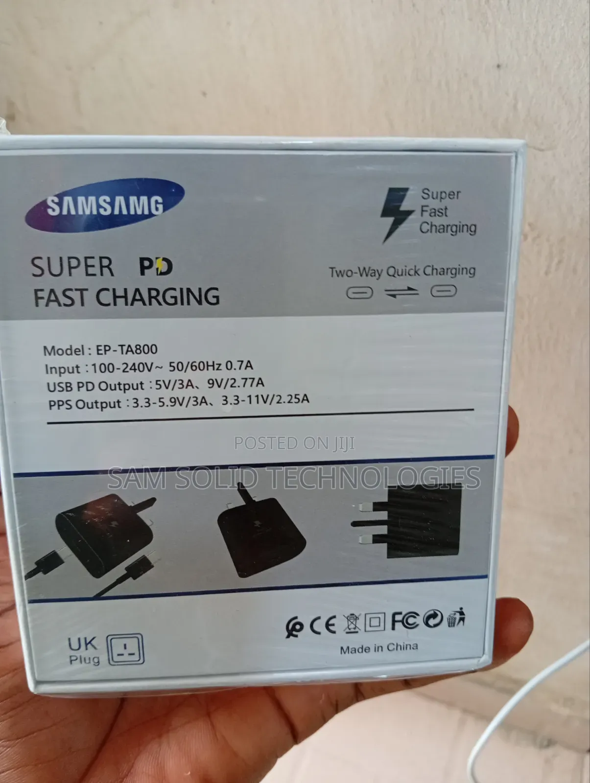 Samsung 25w Type C to Type C Charger