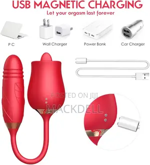 Pulsating Rose Licker With Mini Dildo
