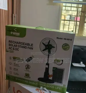 Iwin Iw-8918 Solar Rechargeable Standing Fan