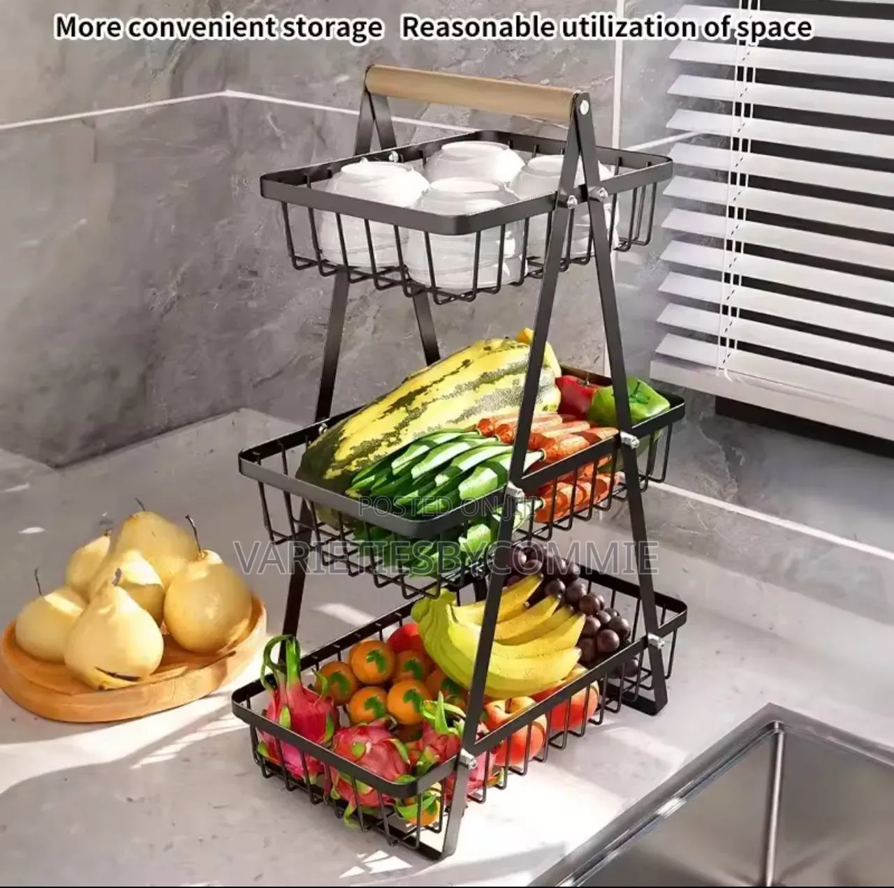 3 Layers Multi Layered Fruit Basket/ Organizer