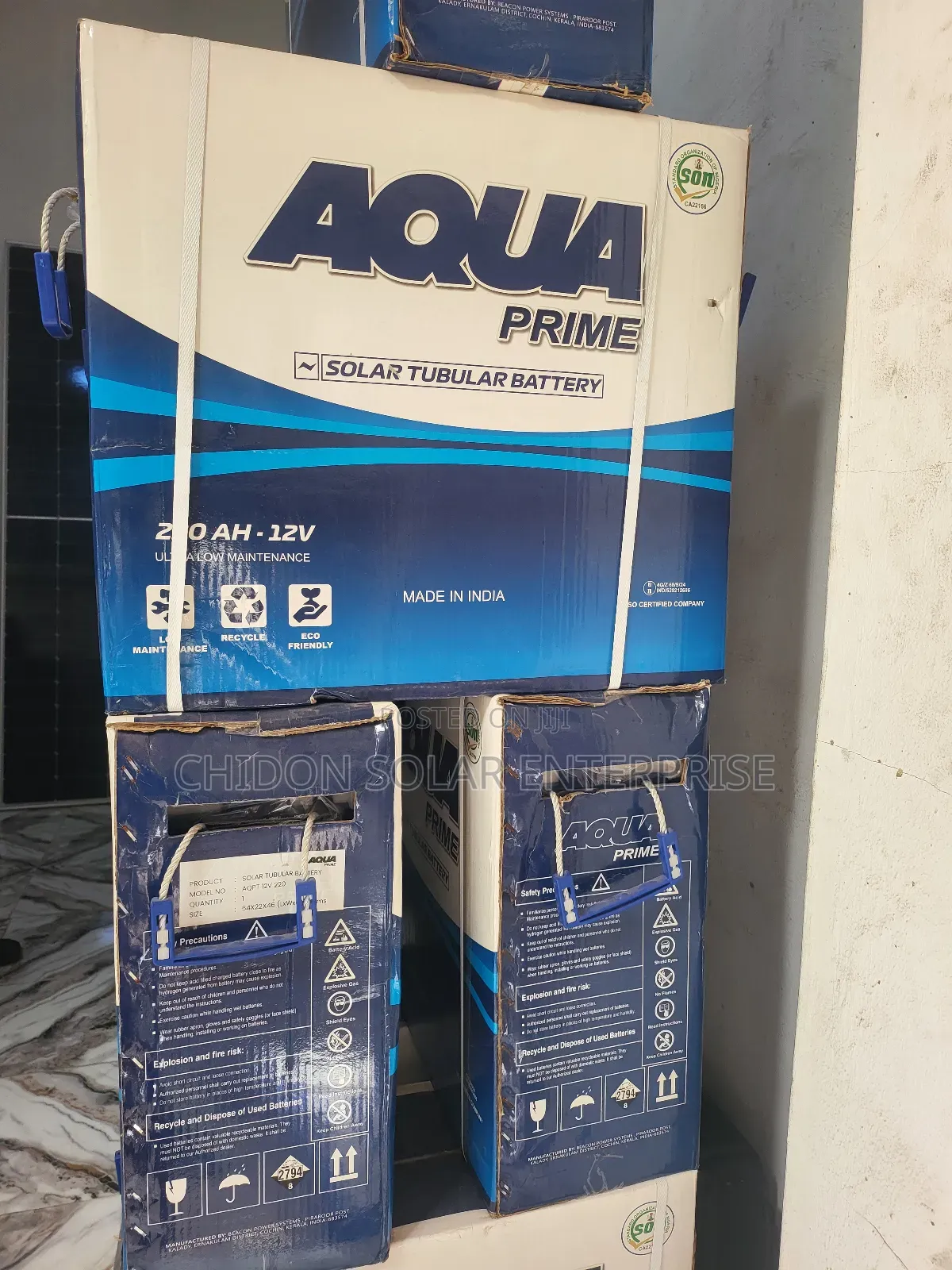 220ah 12v Aqua Tubular Battery
