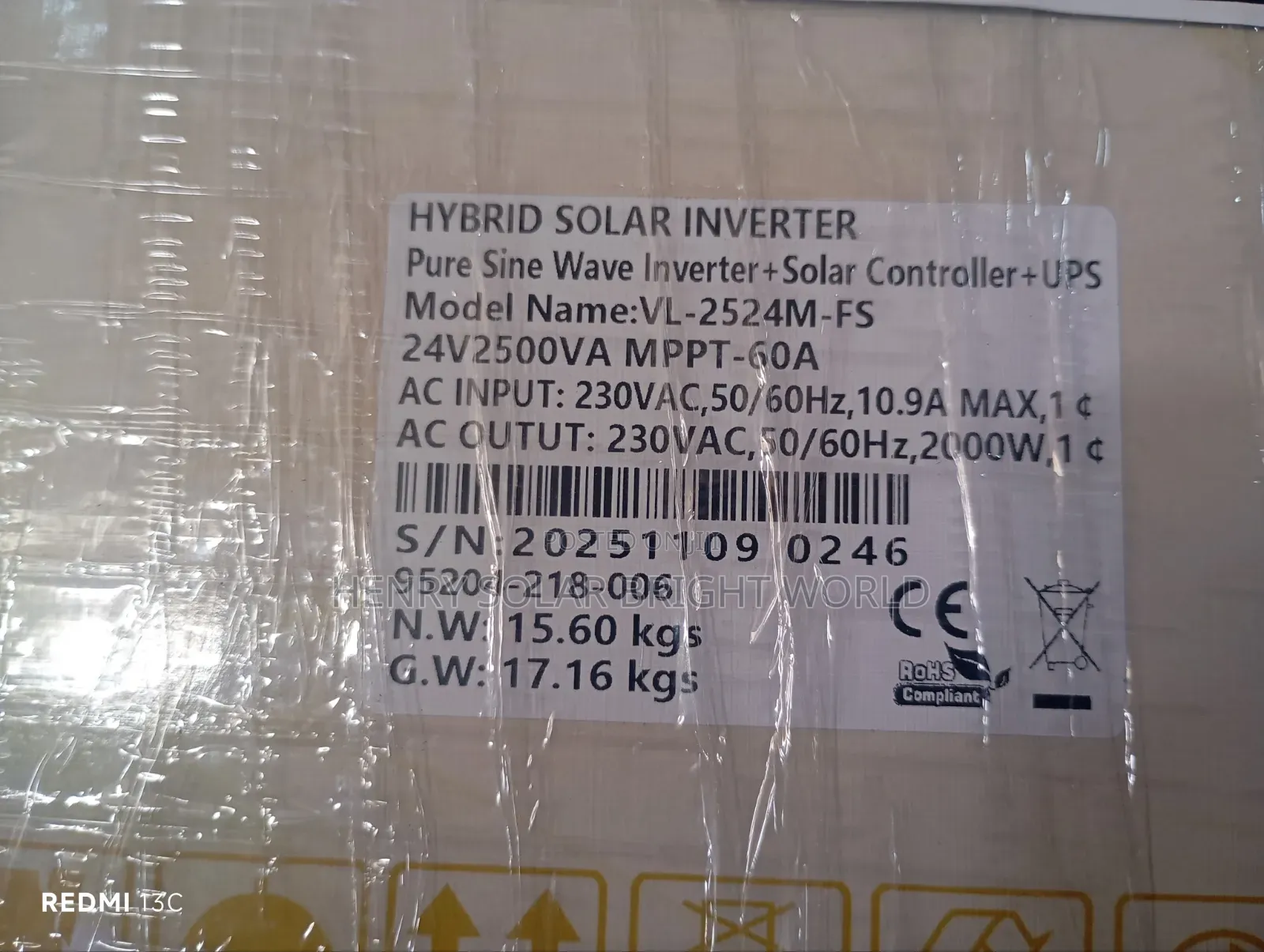 Sunmagic 2.5kva 24v Hibrid Inverter
