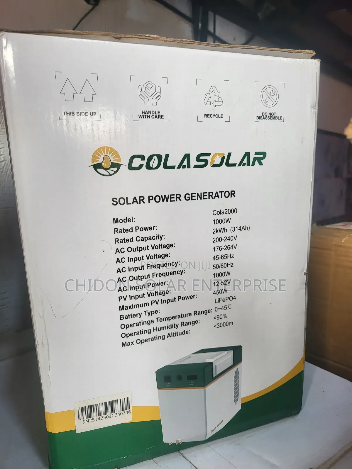 2000w Colar Solar Generator